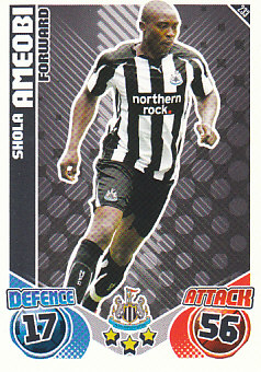 Shola Ameobi Newcastle United 2010/11 Topps Match Attax #233